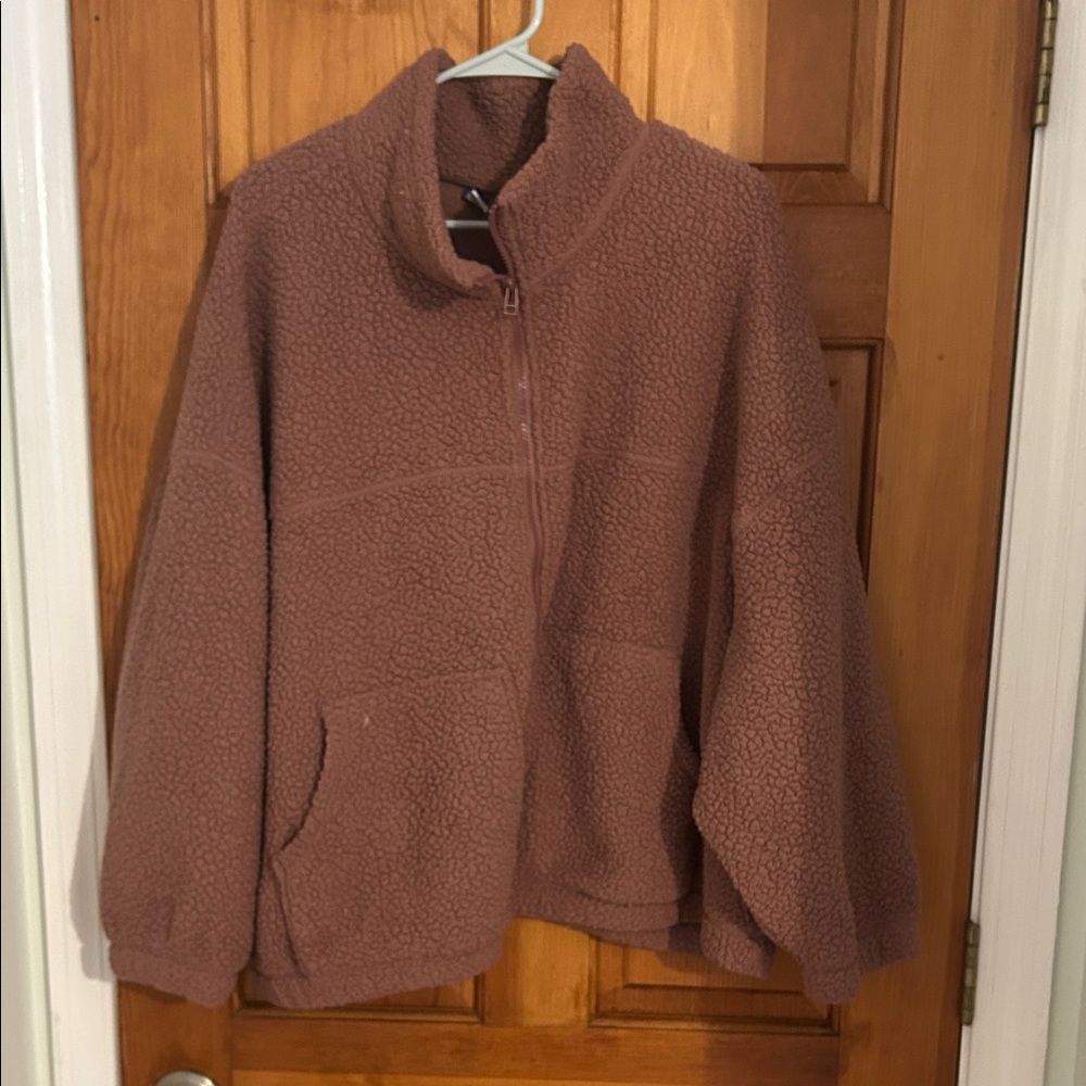 Old Navy Mauve Sherpa Jacket